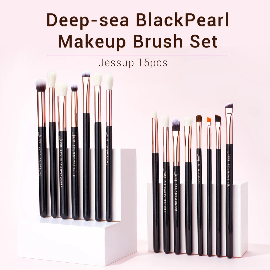 Professional Makeup Brush Set - 15 Pieces