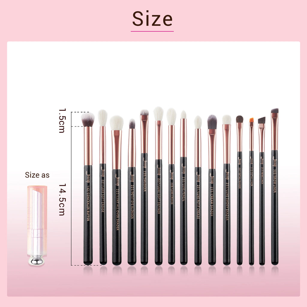 Professional Makeup Brush Set - 15 Pieces