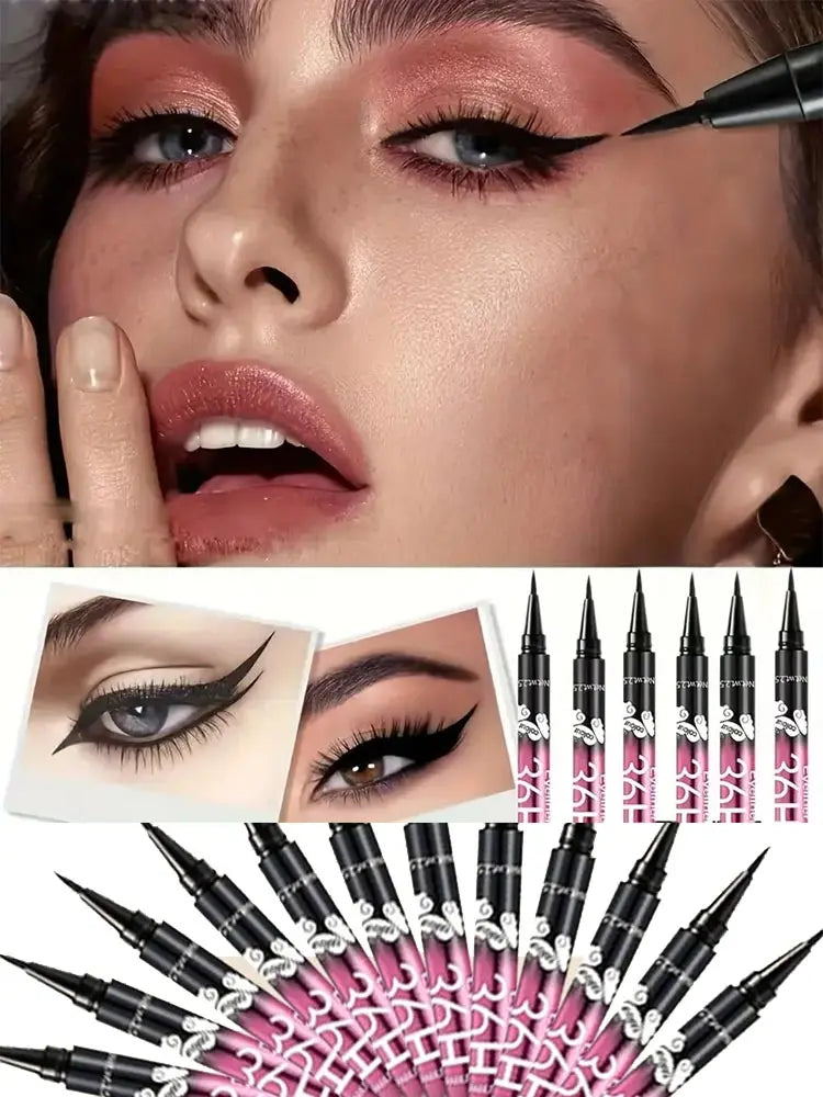 Waterproof Liquid Eyeliner - 12 Pack