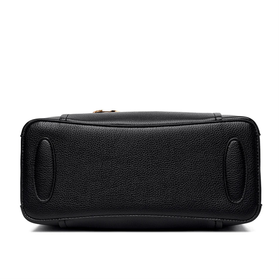 3-lagige Umhängetasche aus Leder