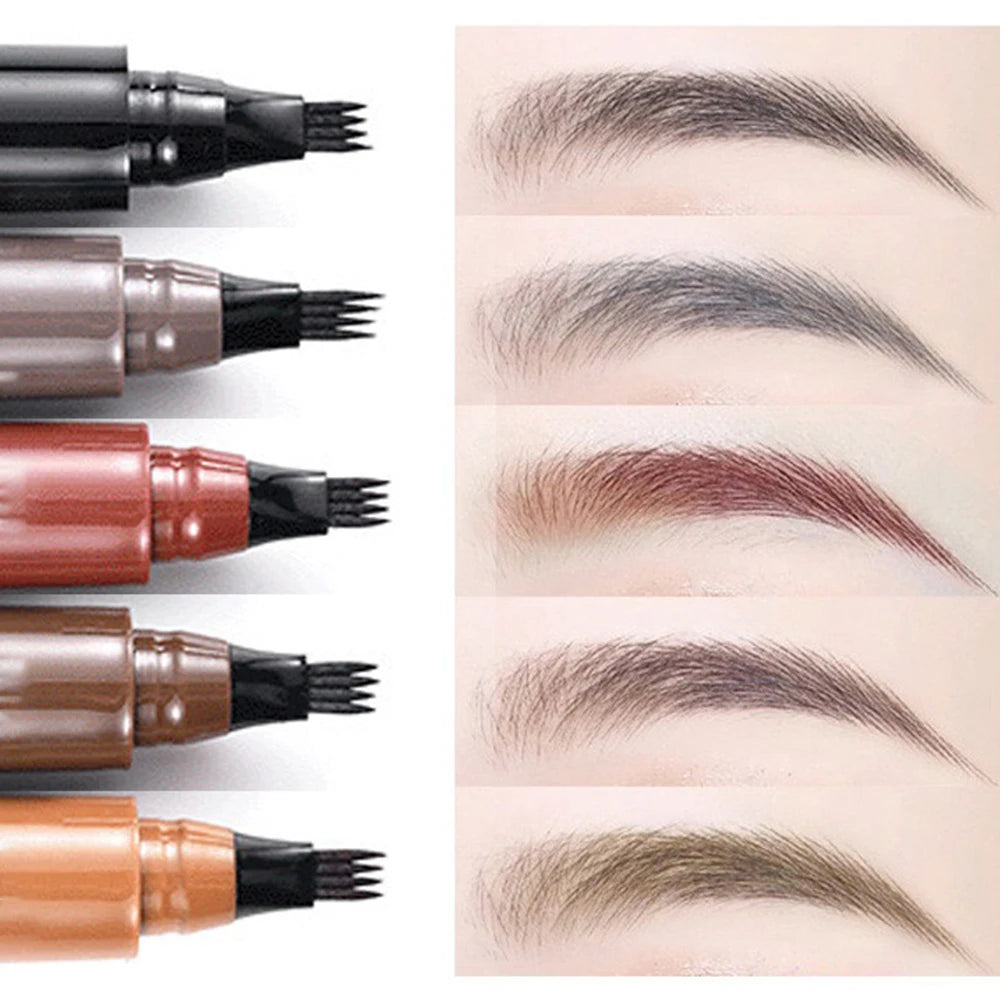 4-Prong Waterproof Eyebrow Pencil