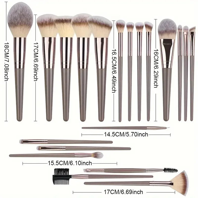 Professional Makeup Brush Set - 3-20 Pieces