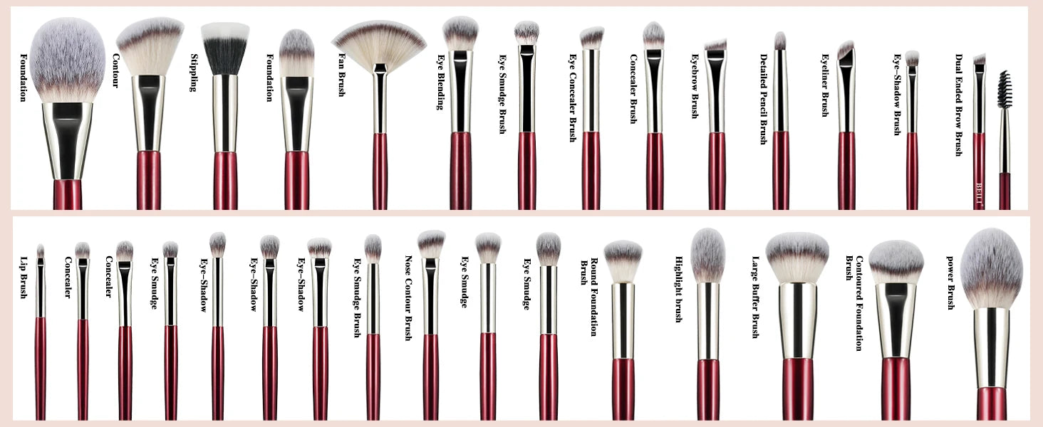 Professional Eyeshadow Brush Set - 15 Pieces
