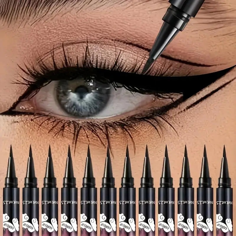 Waterproof Liquid Eyeliner - 12 Pack