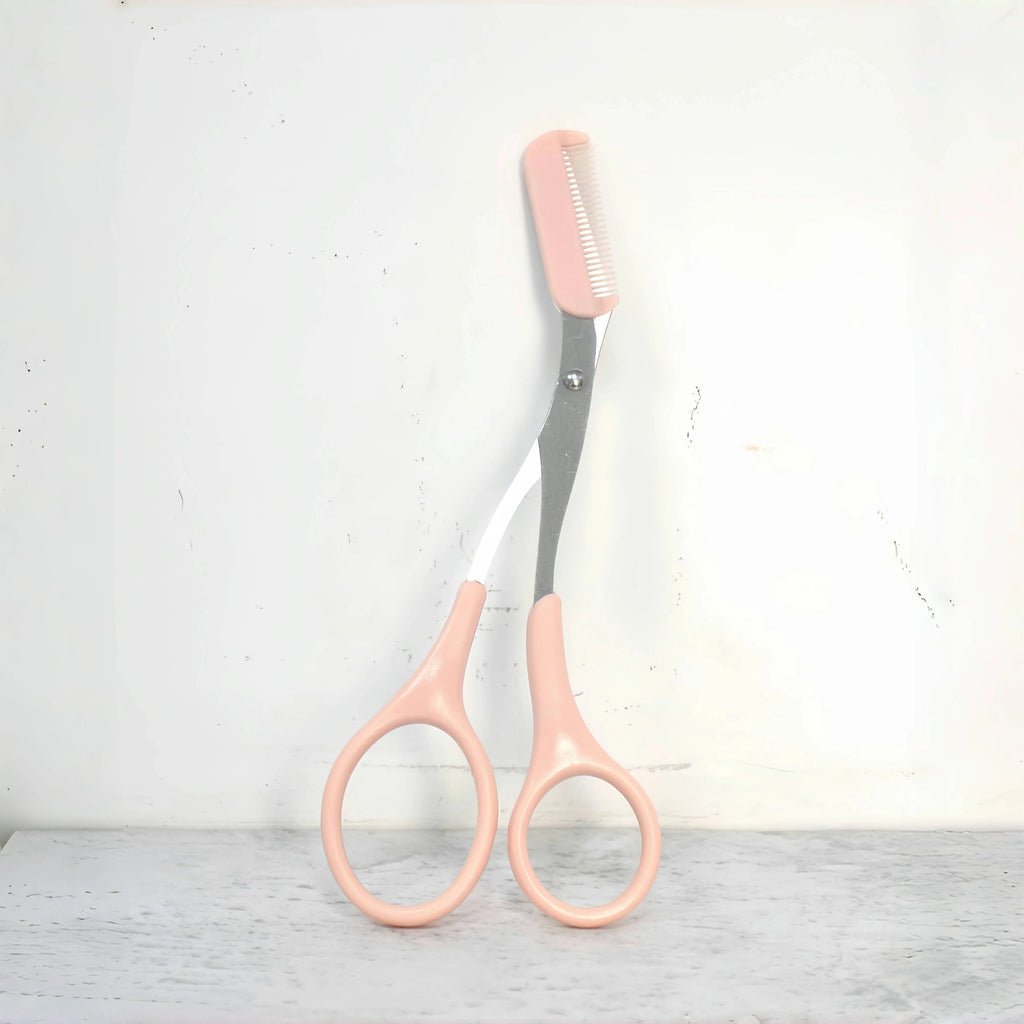 Precision Eyebrow Scissors with Comb