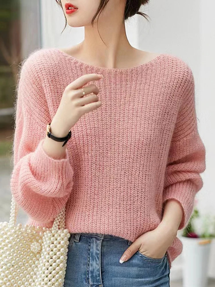 Sheer Knit Sweater - Cashmere Blend