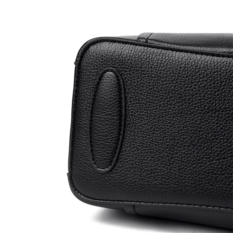 3-lagige Umhängetasche aus Leder